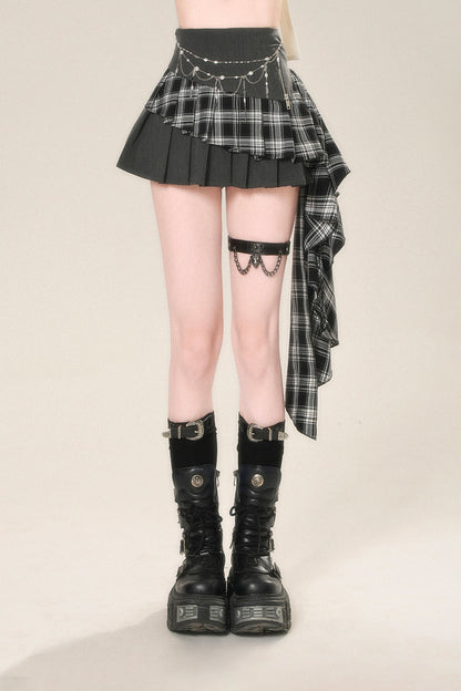 A-line American Miniskirt Check