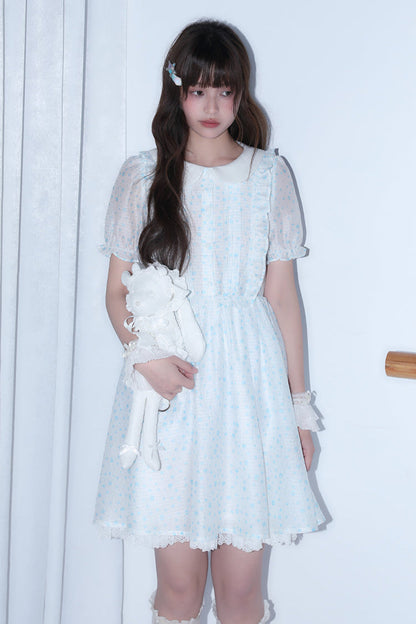 Blumenpuppenkleid, transparent, Ecosta