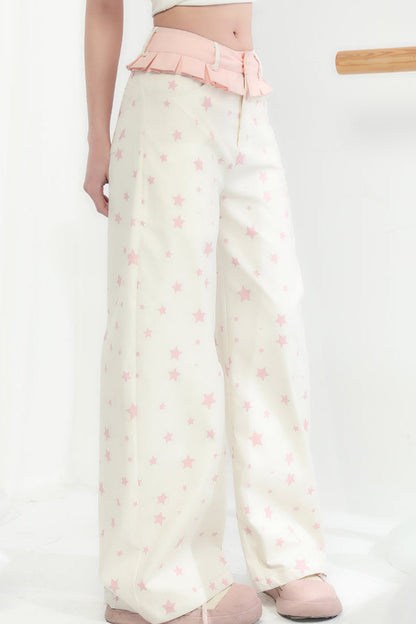 Shake Pants Wide Tube Head Lace Leg
