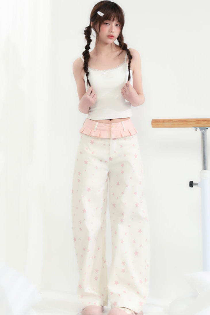 Shake Pants Wide Tube Head Lace Leg
