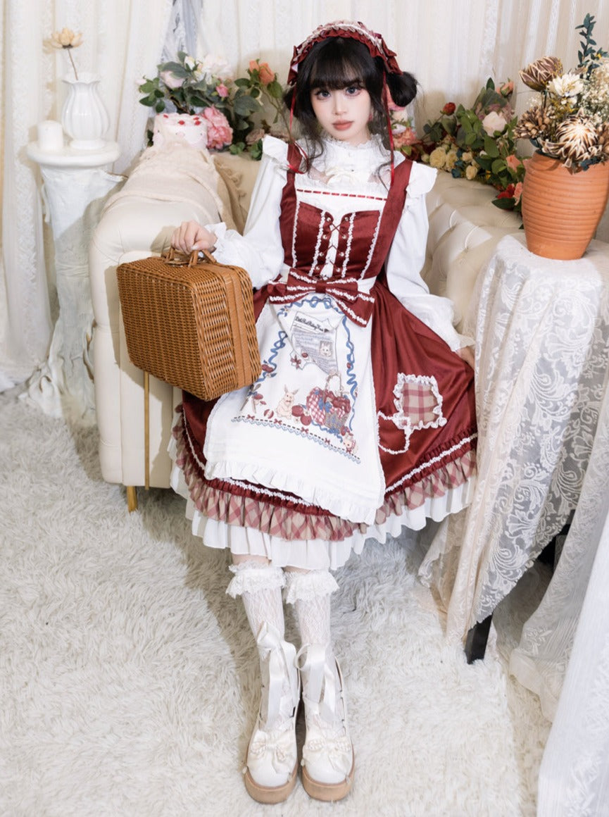 Cape Chic Dress Retro Lolita Doll