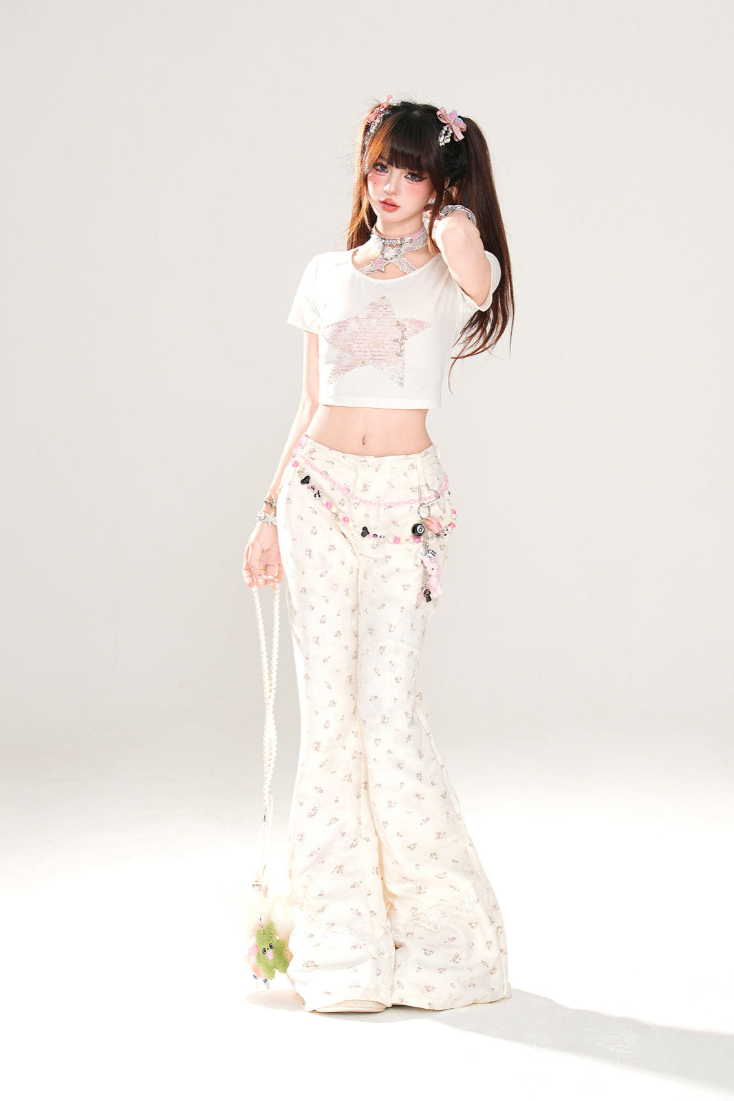 Pants Floral Trouser Flared