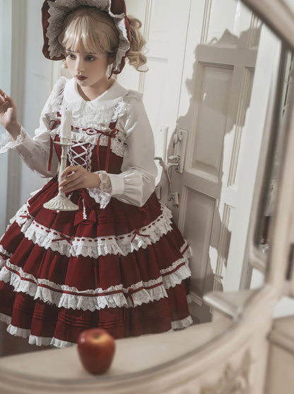 Suspender Dress Design Lace-up