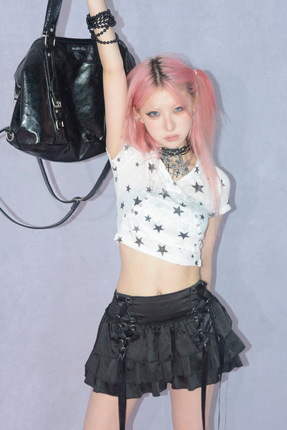 Ear Spicy Star Girl Tops Bunny