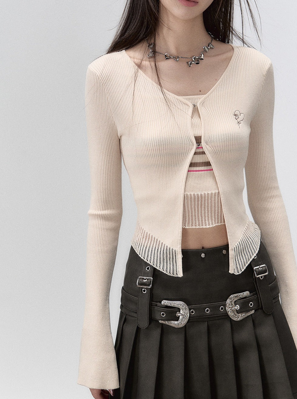 Slim Spring Milky Cardigan