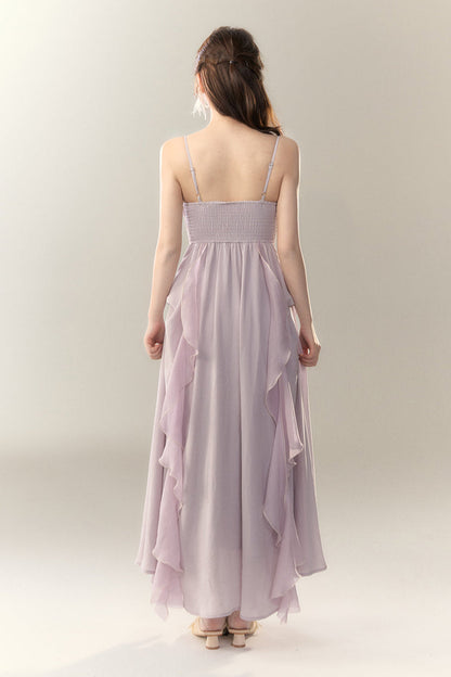 Rose Dress Work Heavy Ruffle Manta