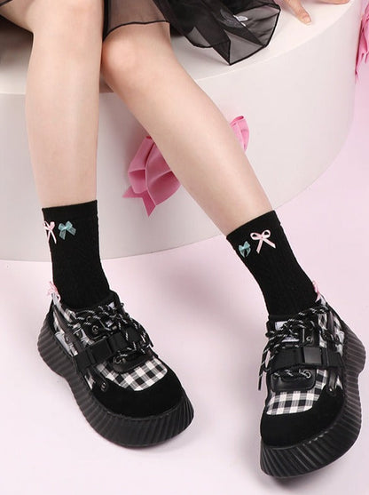 Chaussures Hot Buckle Girl Doll Contraste