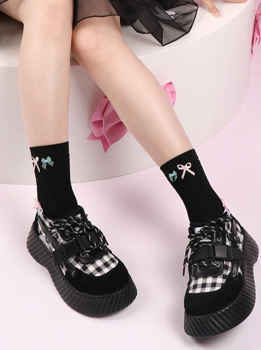 Shoes Hot Buckle Girl Doll Contrast