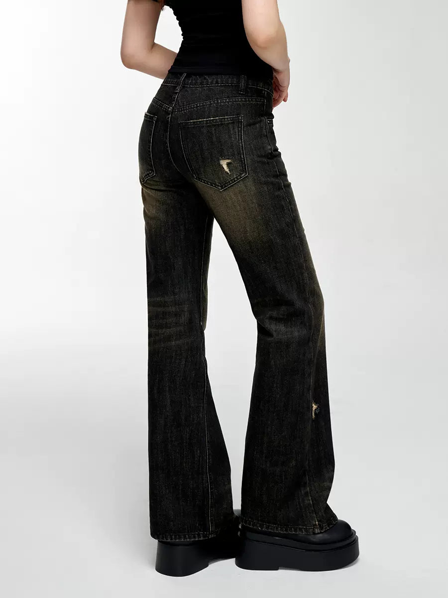 Pants Denim Straight Dark