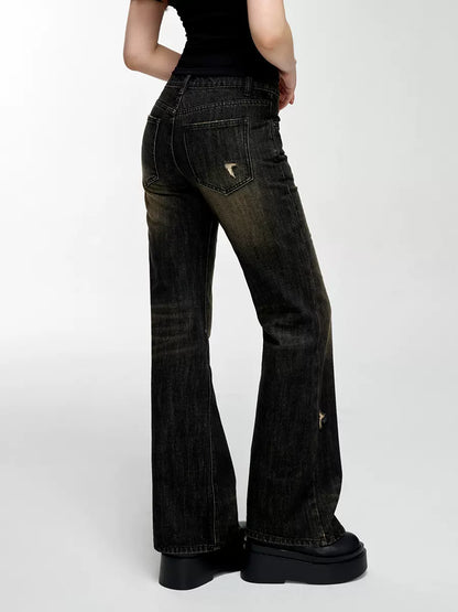 Pants Denim Straight Dark