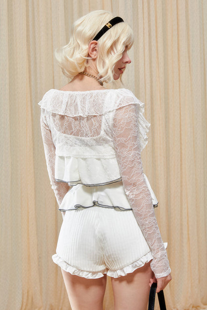 Tops Layered Tank Lace