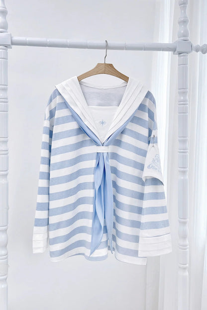 Angel Half Collar Sailor Item Reserved Pants + Subculture Tops Neighborhood👼 Striped