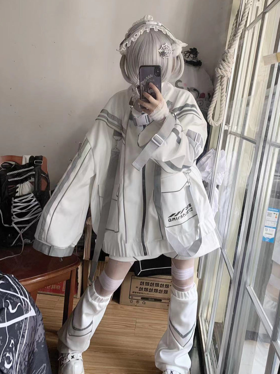 Veste électronique Cyberpunk Angel Original Charge Sportswear Neighborhood