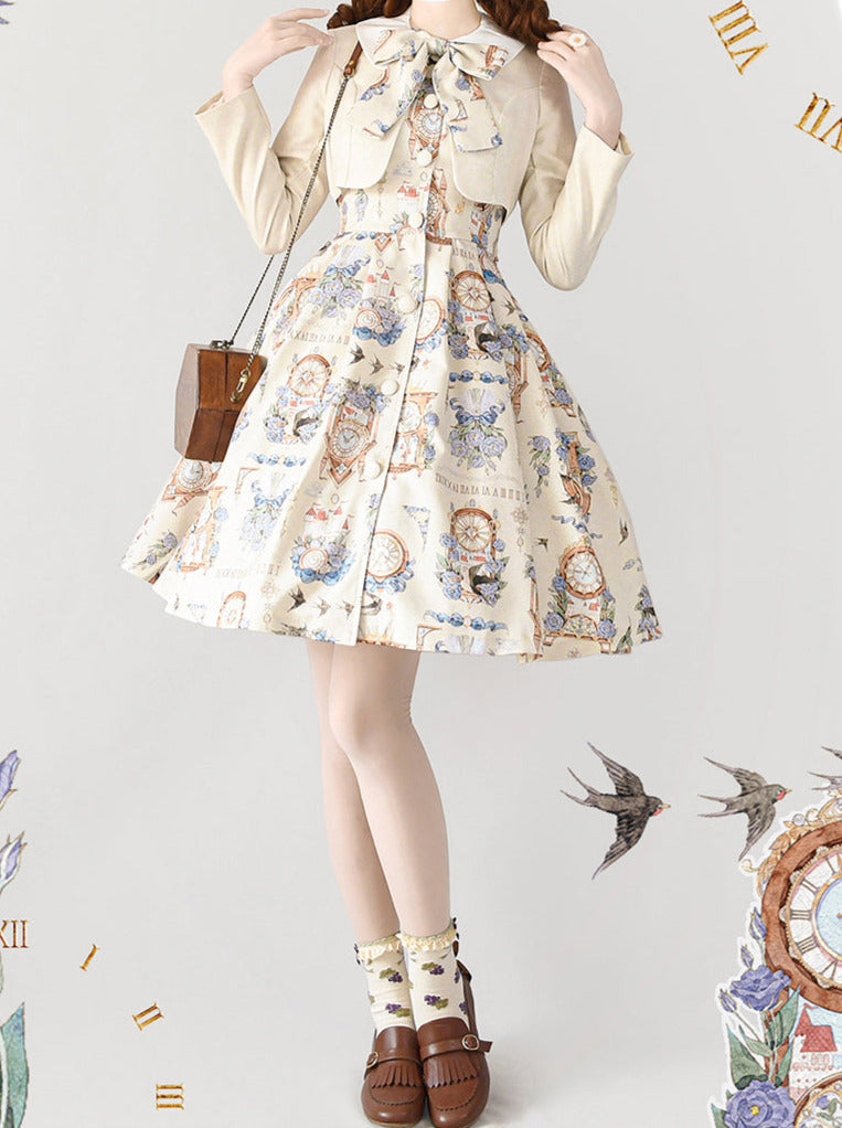 Print Legant Jacket Dress Classical Set Echo Eternal Echo Lotor
