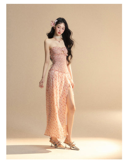 Girl Long Sweet Dress Tube Top