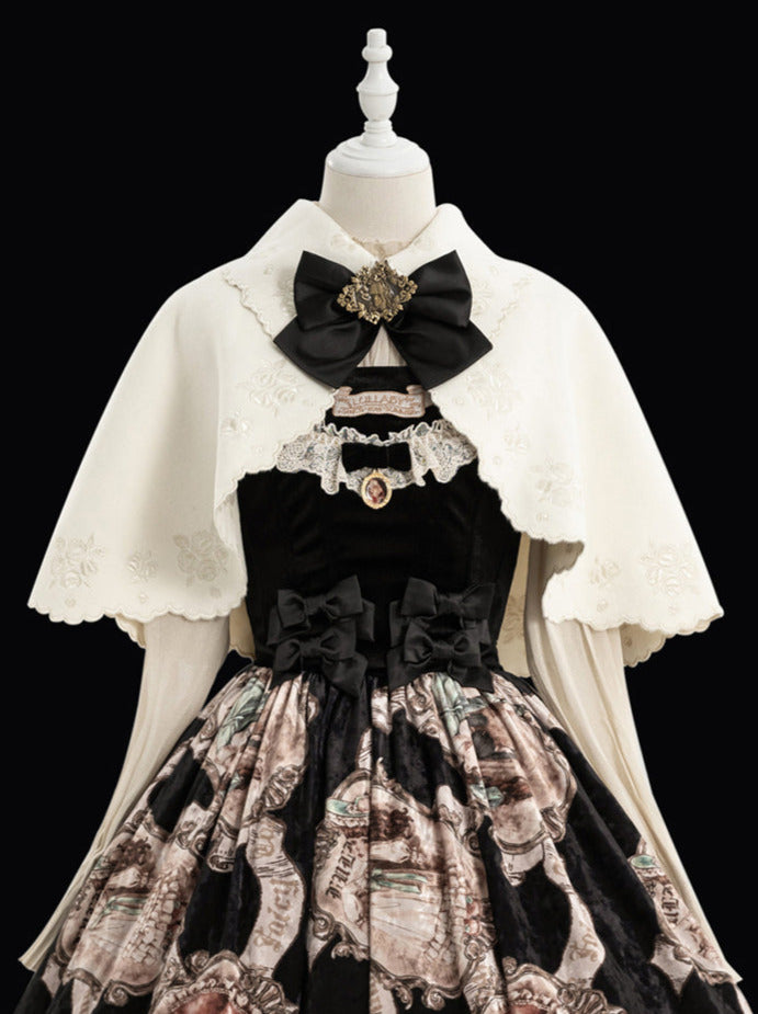 Lolita Cape Dry Doll Antique Embroy Cape