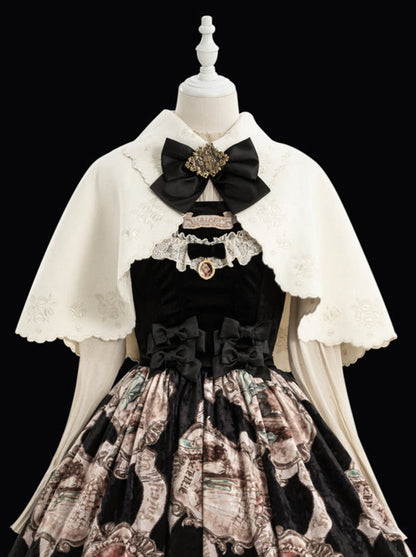 Lolita Cape Dry Doll Antique Embroy Cape