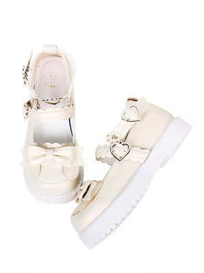 Claw Retro Low Shoes Heel Lolita Bear Love