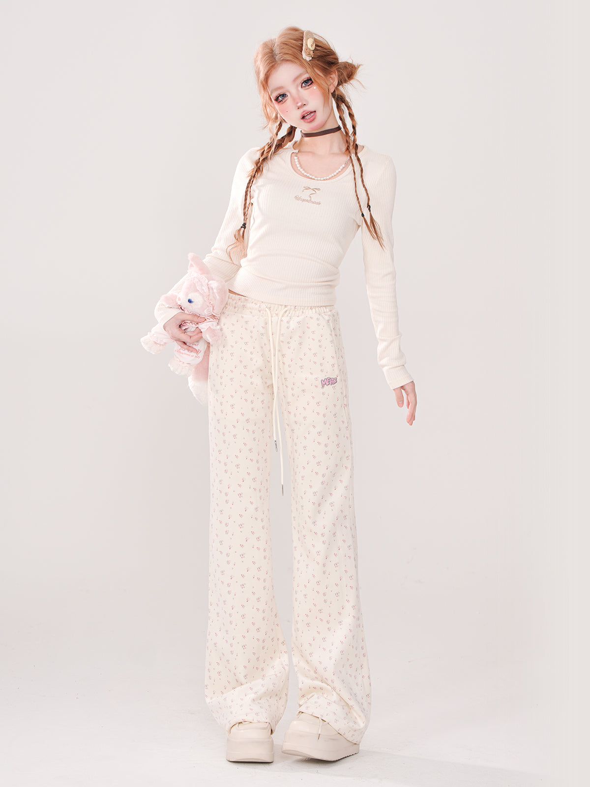 Casual Slim Long Sweet Pants Korean
