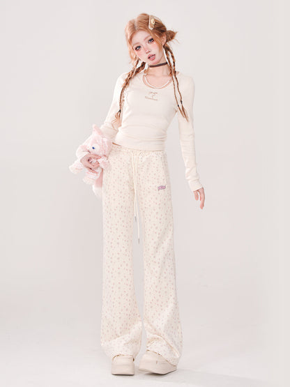 Casual Slim Long Sweet Pants Korean