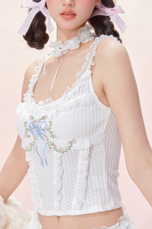 Shorts Lace Top Camisole + Rococo Dreams