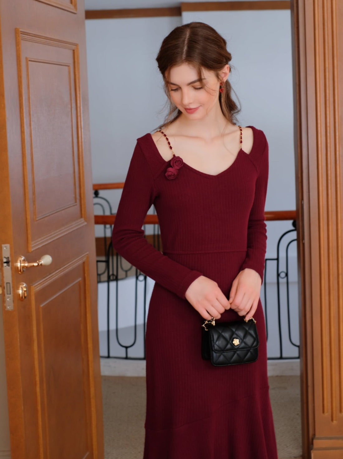 Camisole Rose Rose Flower Queen Dress Cardigan
