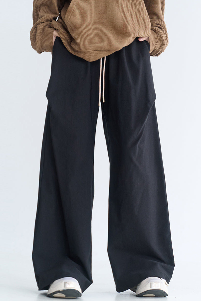 Minimalist wide-leg casual pants