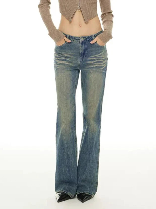 Denim Mode Pants Straight Ride