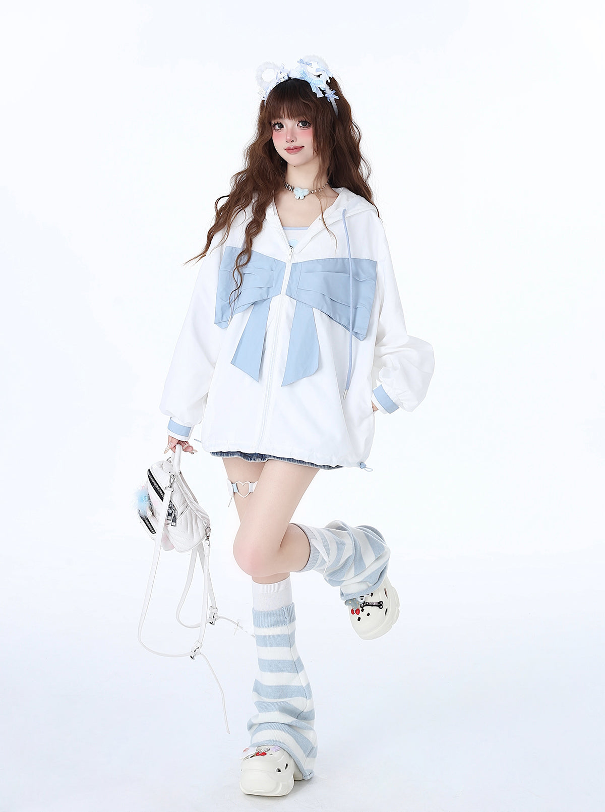 Sweat à capuche Neighborhood Angel avec ruban Loose the Zip Mist