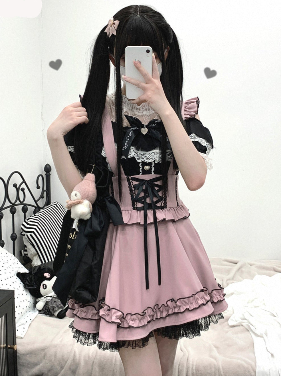 Flir Whauller Design ウエストレース アプリボン パフスカート