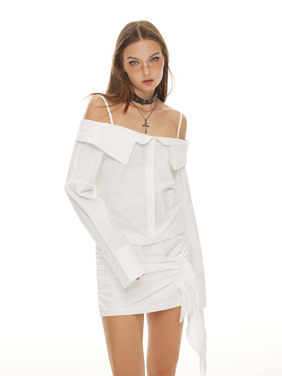 Mode Shirt Dress White