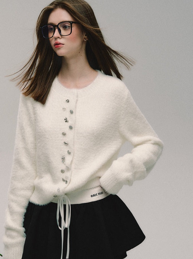 Cardigan Imitation Mink Bijou