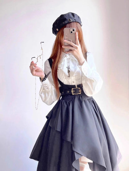 Dark Gothic Lolly Ta Suit Peppi Lolly Ta Court Suspender Dress