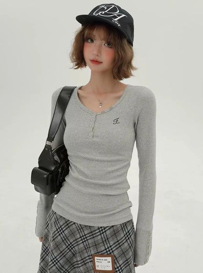 Vネック レトロT アメリカンロング