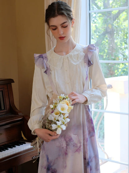 White Blouse Retro Moonlight