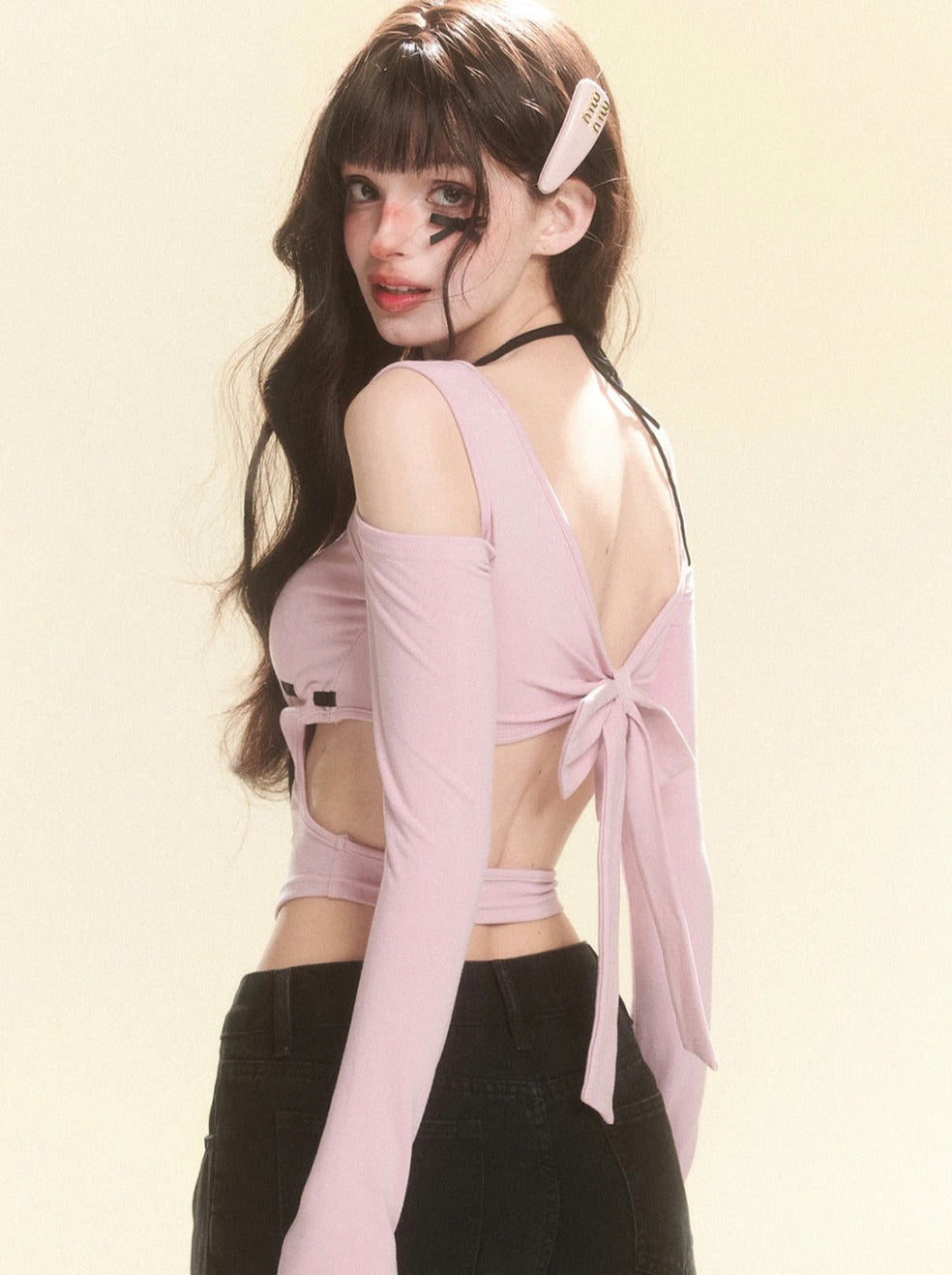 Stitched Top Ribbon Girly