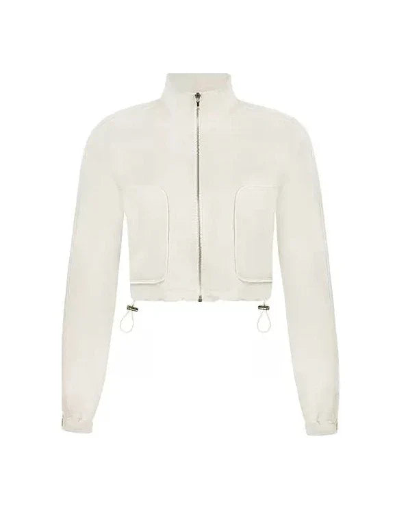 Jacke Rock Taille Weiß Low Mode