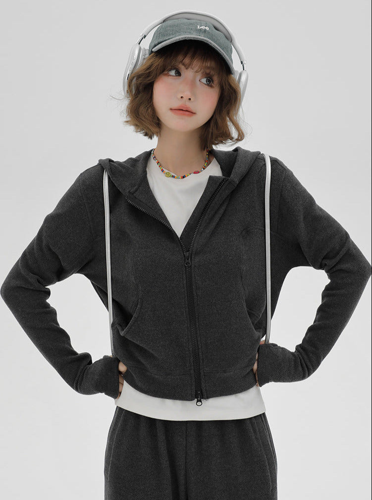 Lazy Sweatshirt Hoodie Jacket Pants Style Sport Casual Korean