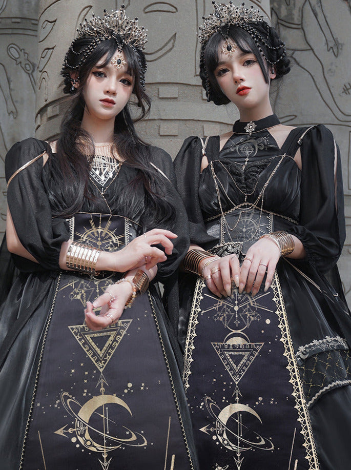 Full Sleeve Model Sheer Short Yarn Dress Shoulder + Sass + Nightmare Horus