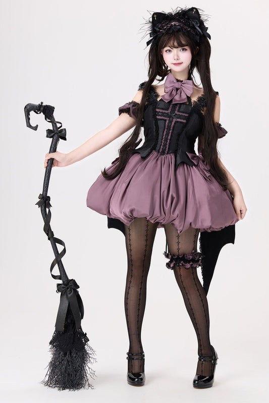 Cute Witch Little Dress Lolita Dark Cat Magical