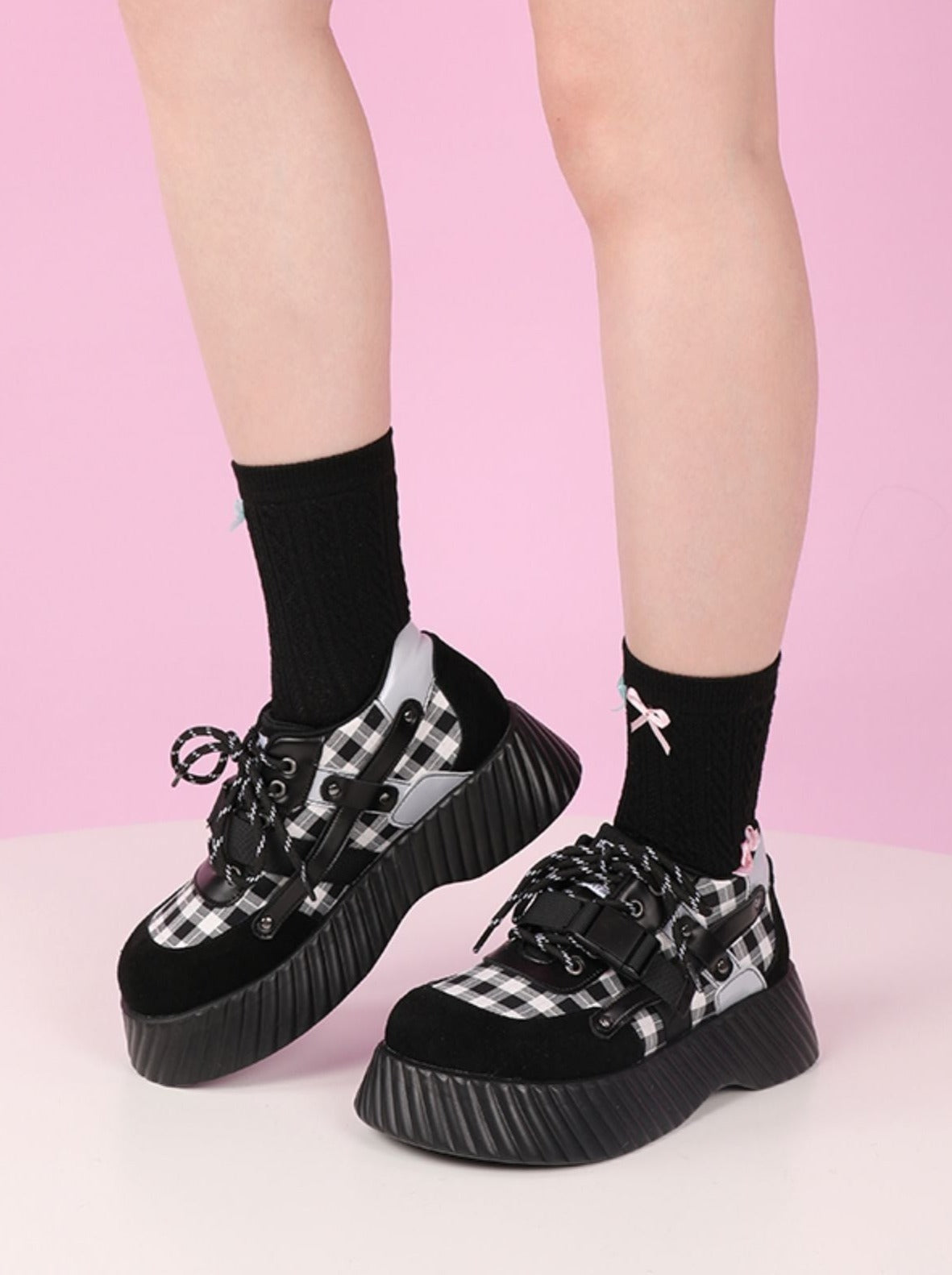 Chaussures Hot Buckle Girl Doll Contraste