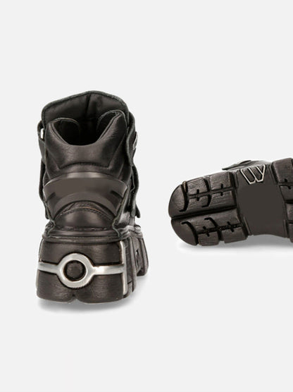 Sole Metal Shoes Style Power Leather Sneaker Punk