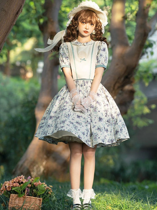 Summer Dress Flower Apron Flower + Retro