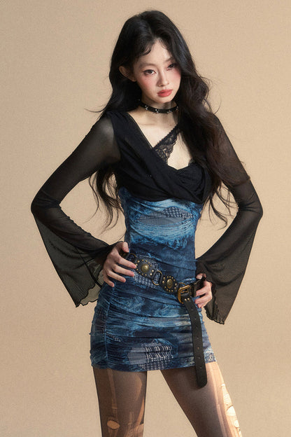 Tight Dress Lady Rim Chic Mini