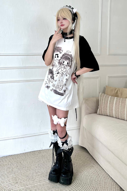 Tops Angel Loose Neighborhood👼Bicolor Over