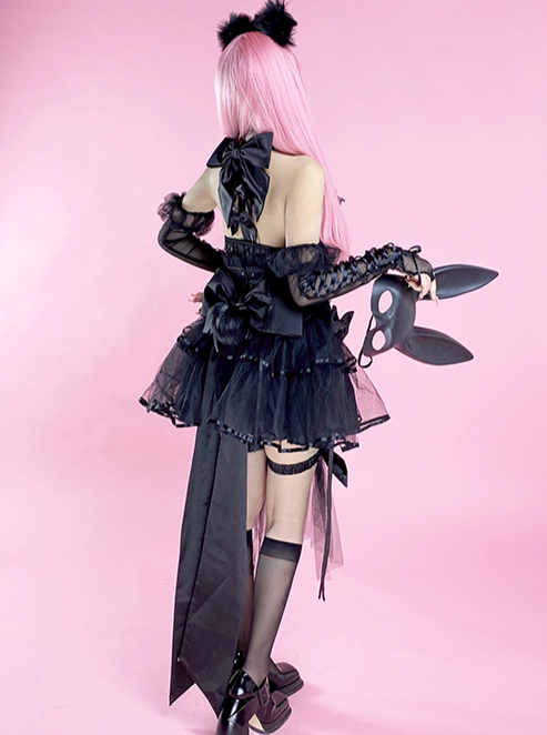 Ensemble de lapin sombre Cosplay