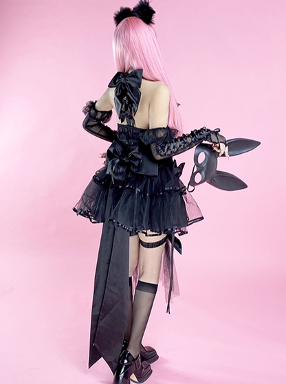 Ensemble de lapin sombre Cosplay
