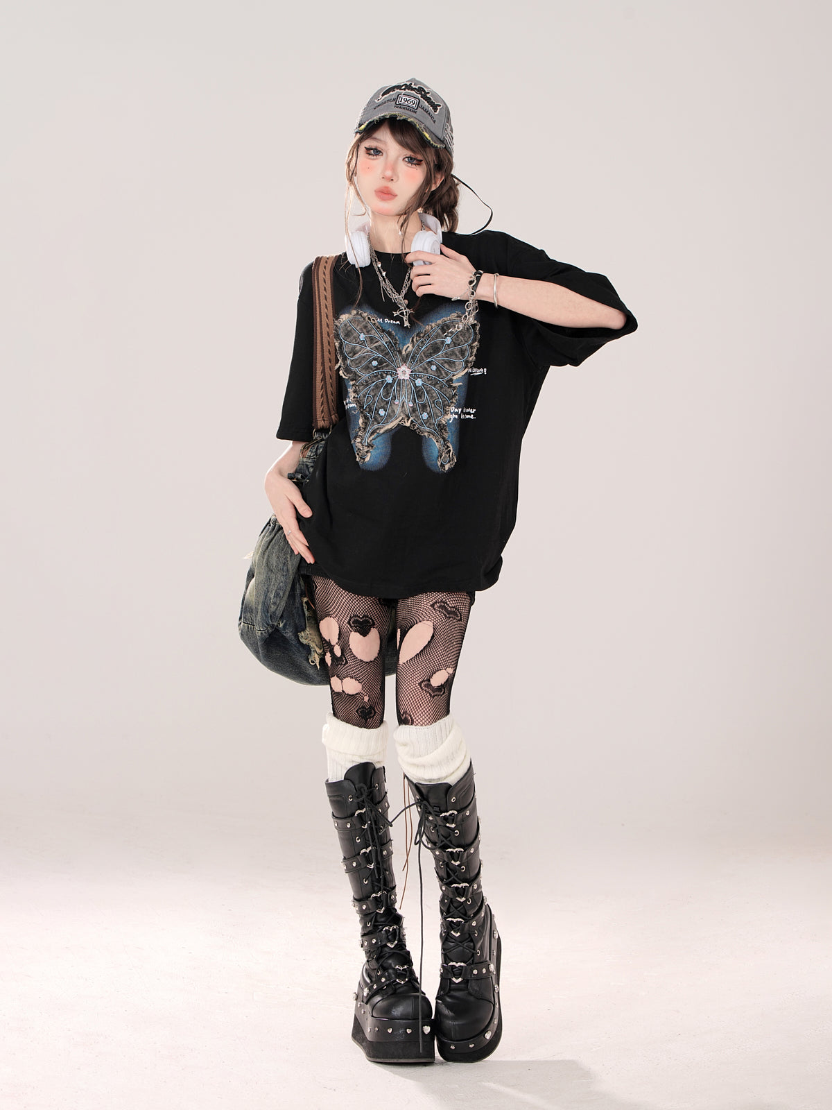 Butterfly T-Shirt American Loose Street