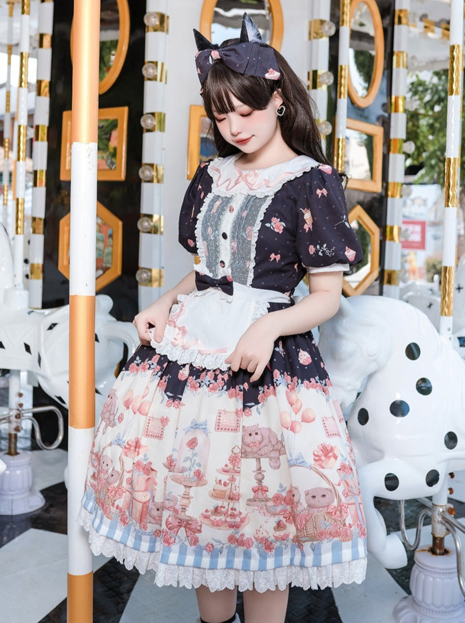 Apron Cute Ribbon Lolita + Dress + Design