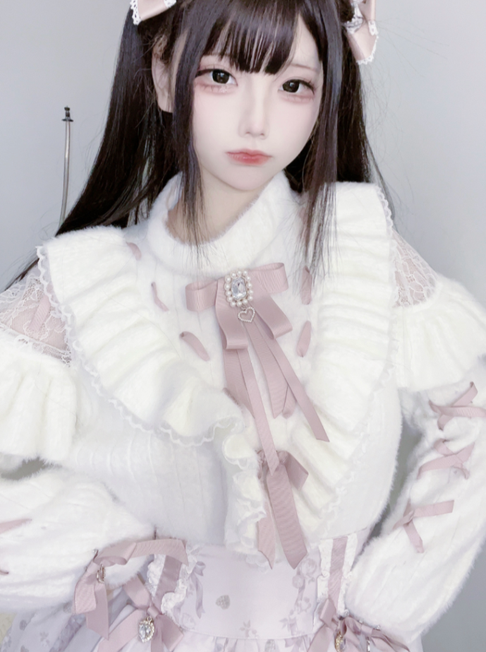 レースアップ大量生産イミテーションベルベットニットミンク